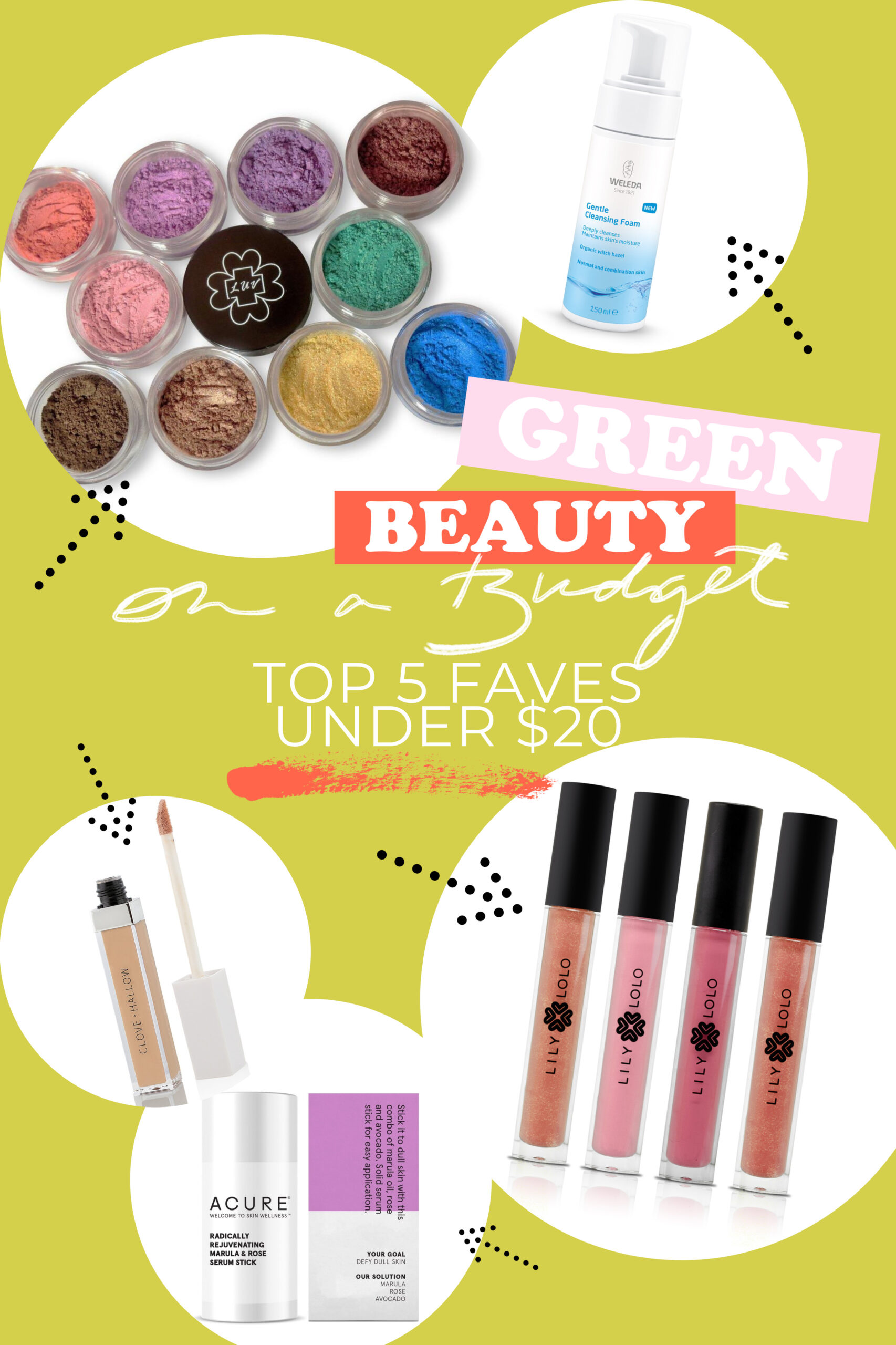 Green Beauty on a Budget: Top 5 Faves Under $20